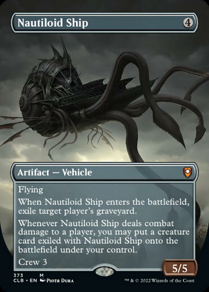 Nautiloid Ship (Borderless Alternate Art) [Commander Legends: Battle for Baldur's Gate] | RetroPlay Games