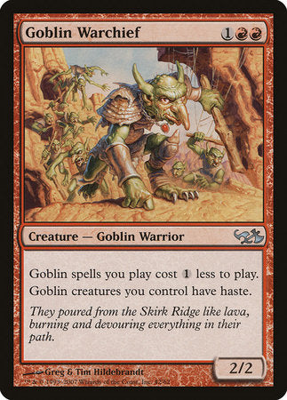 Goblin Warchief [Duel Decks: Elves vs. Goblins] | RetroPlay Games