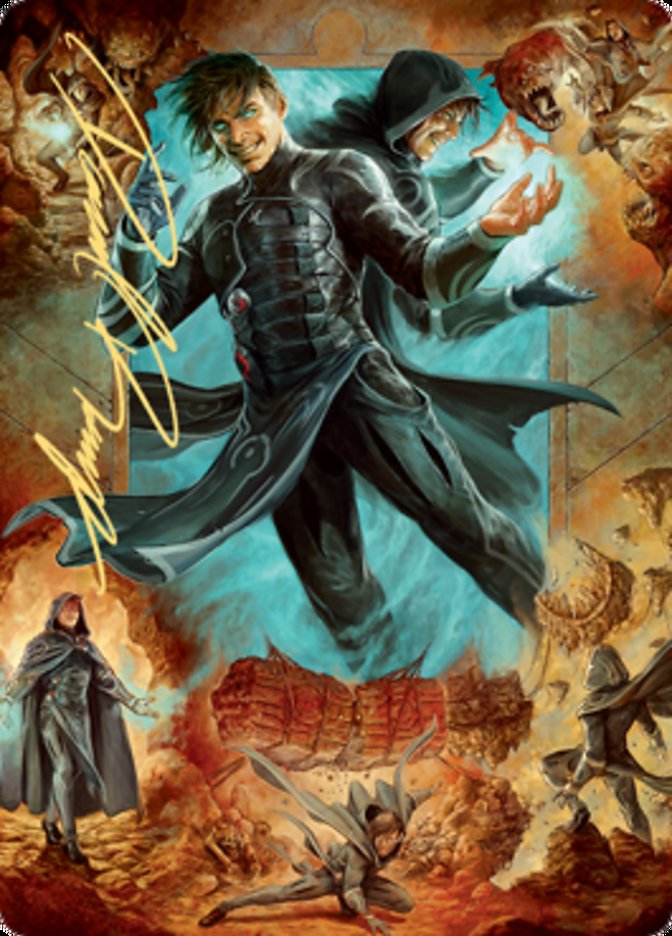 Jace, Mirror Mage 2 Art Card (Gold-Stamped Signature) [Zendikar Rising Art Series] | RetroPlay Games