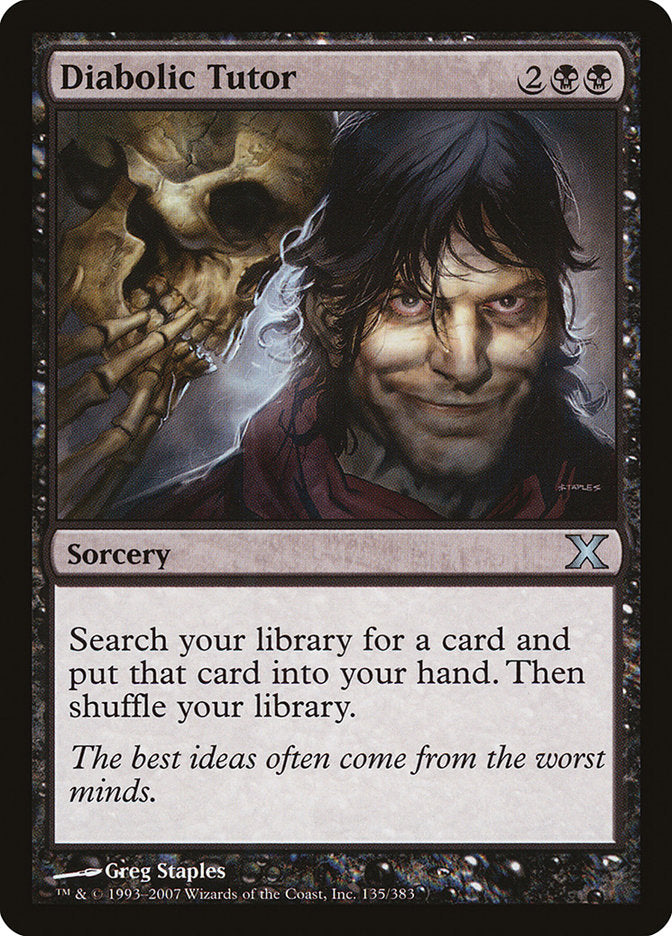Diabolic Tutor [Tenth Edition] | RetroPlay Games