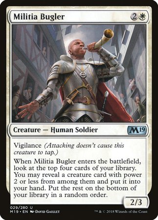Militia Bugler [Core Set 2019] | RetroPlay Games