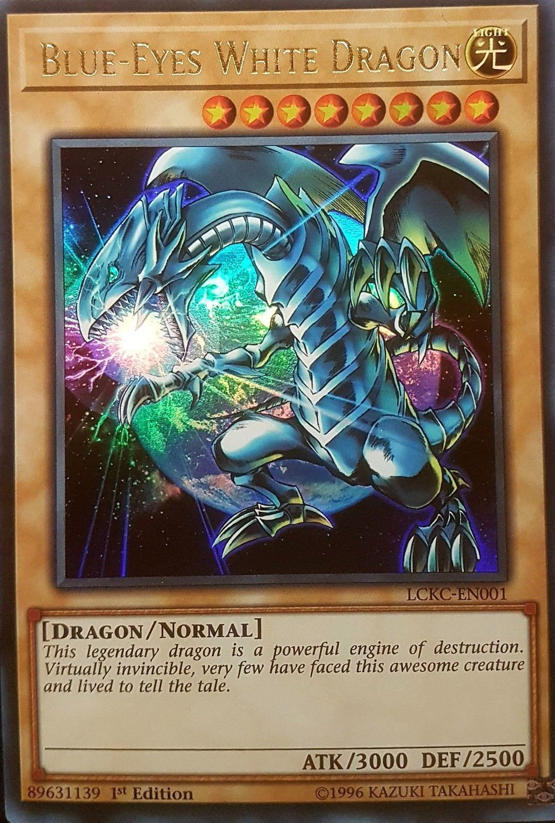 Blue-Eyes White Dragon (Version 3) [LCKC-EN001] Ultra Rare | RetroPlay Games