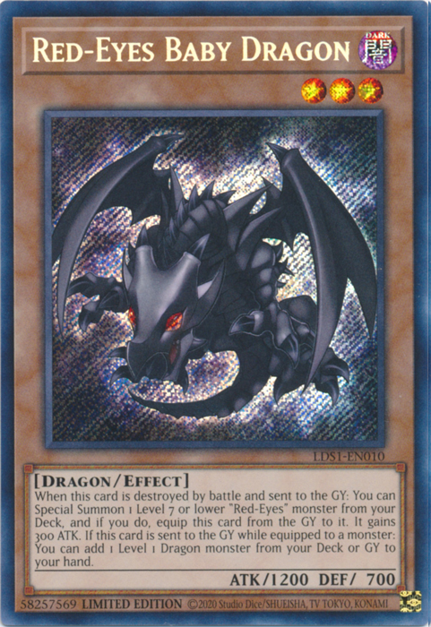 Red-Eyes Baby Dragon [LDS1-EN010] Secret Rare | RetroPlay Games