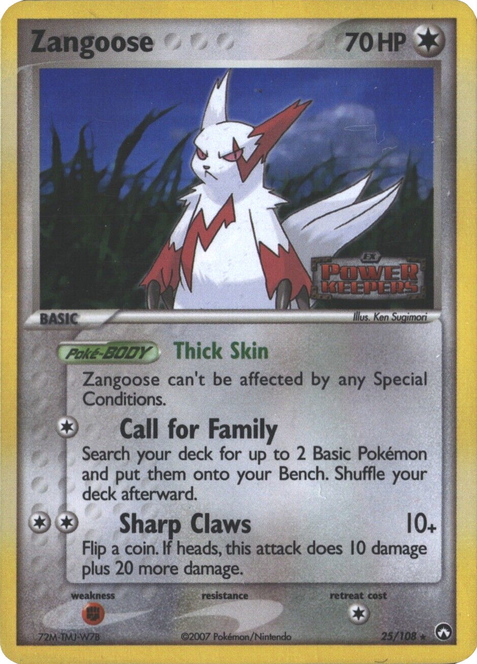 Zangoose (25/108) (Stamped) [EX: Power Keepers] | RetroPlay Games