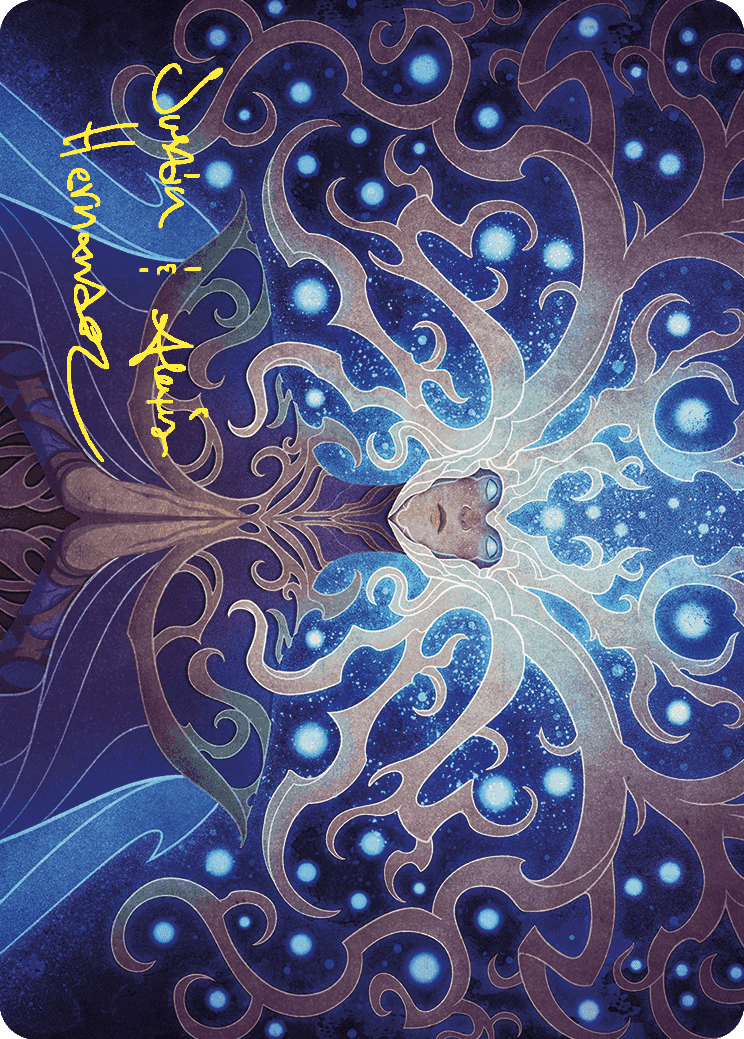 Omniscience Art Card (Gold-Stamped Signature) [Wilds of Eldraine Art Series] | RetroPlay Games