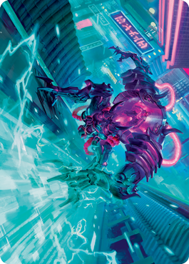 Surgehacker Mech Art Card [Kamigawa: Neon Dynasty Art Series] | RetroPlay Games