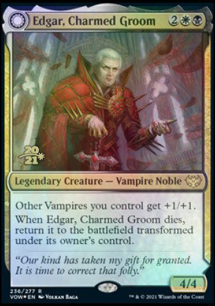 Edgar, Charmed Groom // Edgar Markov's Coffin [Innistrad: Crimson Vow Prerelease Promos] | RetroPlay Games