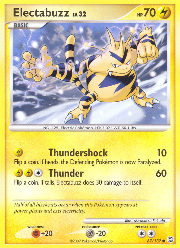 Electabuzz (87/132) [Diamond & Pearl: Secret Wonders] | RetroPlay Games