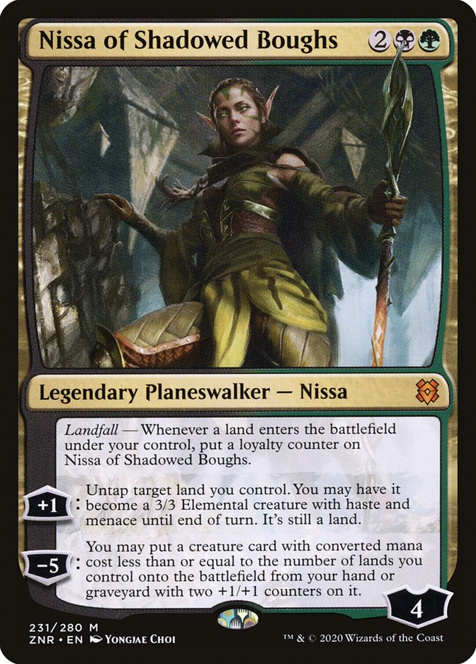 Nissa of Shadowed Boughs [Zendikar Rising] | RetroPlay Games