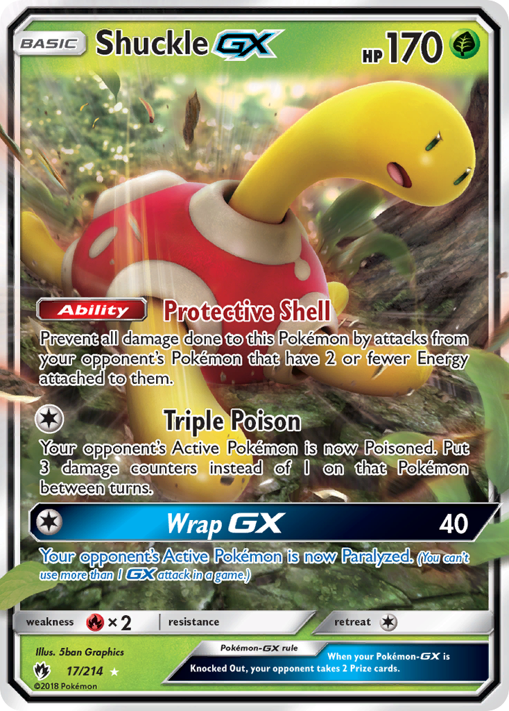 Shuckle GX (17/214) [Sun & Moon: Lost Thunder] | RetroPlay Games