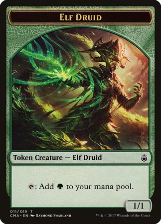 Elf Druid Token (011) [Commander Anthology Tokens] | RetroPlay Games