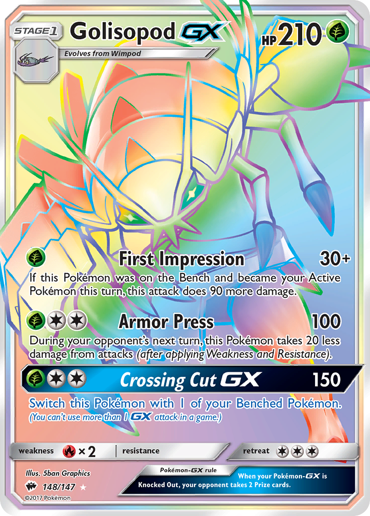 Golisopod GX (148/147) [Sun & Moon: Burning Shadows] | RetroPlay Games