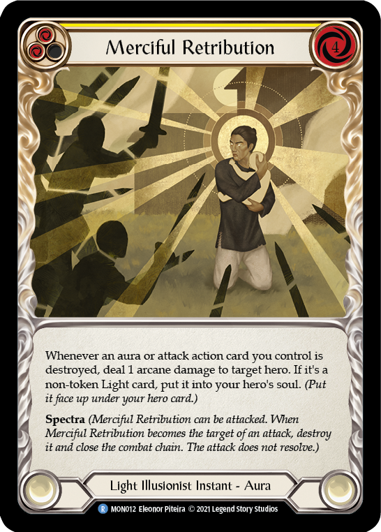 Merciful Retribution [MON012-RF] (Monarch)  1st Edition Rainbow Foil | RetroPlay Games