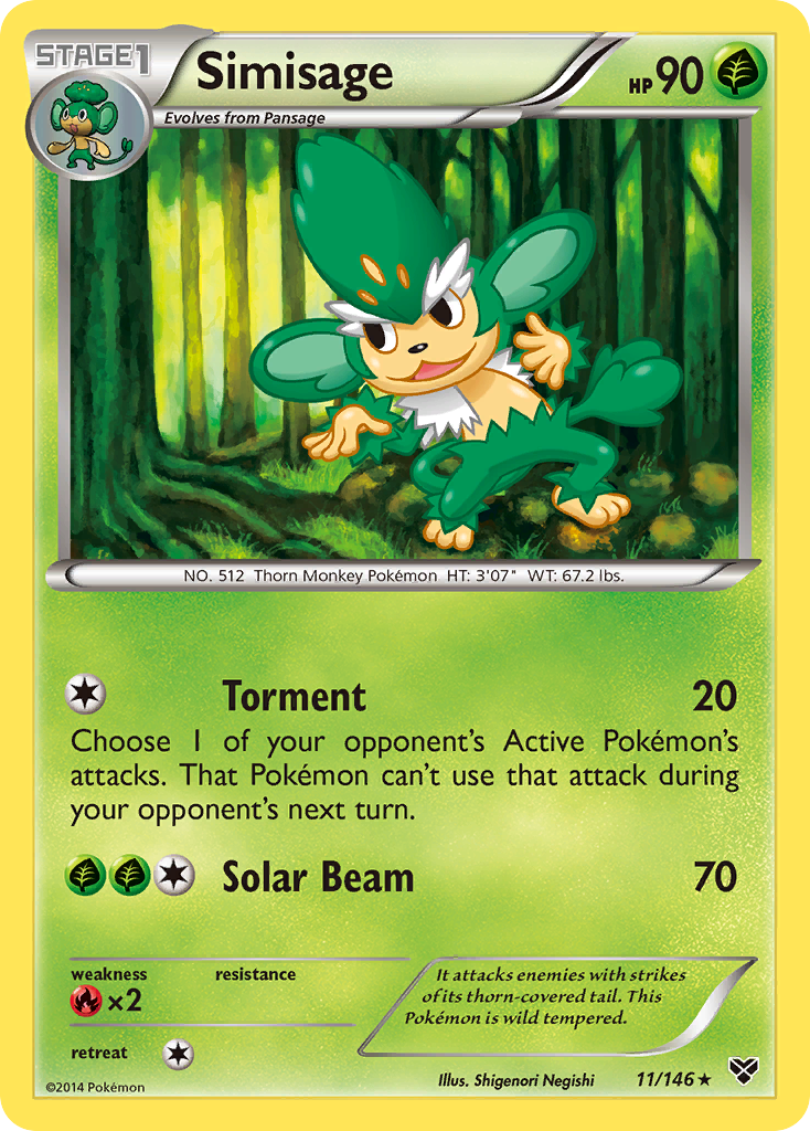 Simisage (11/146) [XY: Base Set] | RetroPlay Games