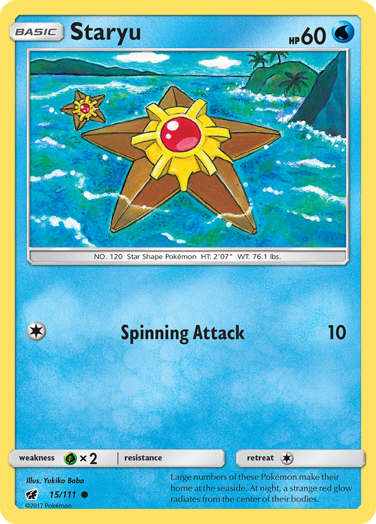 Staryu (15/111) [Sun & Moon: Crimson Invasion] | RetroPlay Games