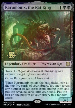 Karumonix, the Rat King [Phyrexia: All Will Be One Prerelease Promos] | RetroPlay Games