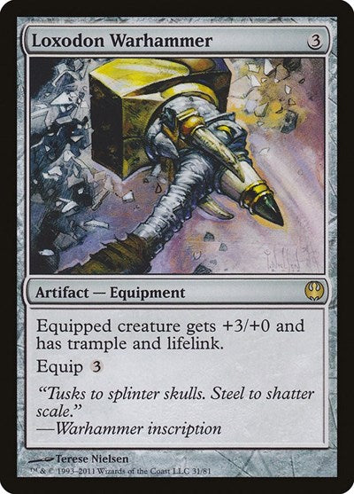 Loxodon Warhammer [Duel Decks: Knights vs. Dragons] | RetroPlay Games