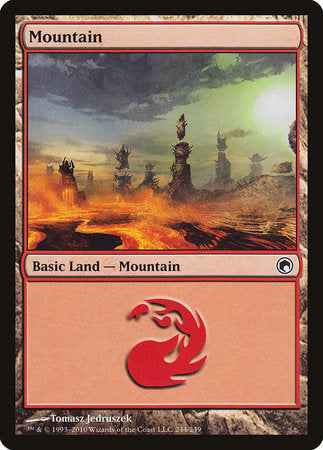 Mountain (244) [Scars of Mirrodin] | RetroPlay Games