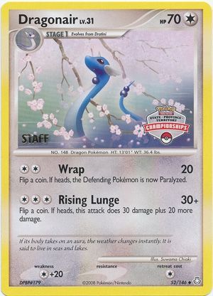 Dragonair (52/146) (State Province Territory Championship Staff) [Diamond & Pearl: Legends Awakened] | RetroPlay Games