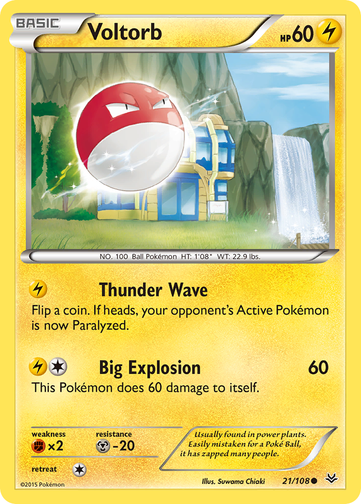 Voltorb (21/108) [XY: Roaring Skies] | RetroPlay Games