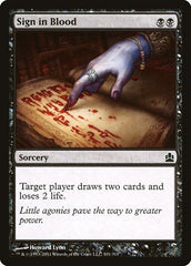 Sign in Blood [Commander 2011] | RetroPlay Games