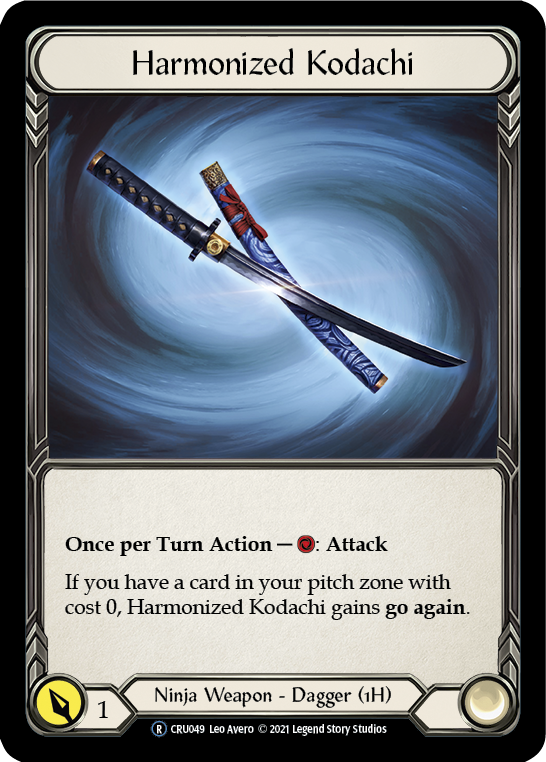 Harmonized Kodachi [U-CRU049] (Crucible of War Unlimited)  Unlimited Rainbow Foil | RetroPlay Games