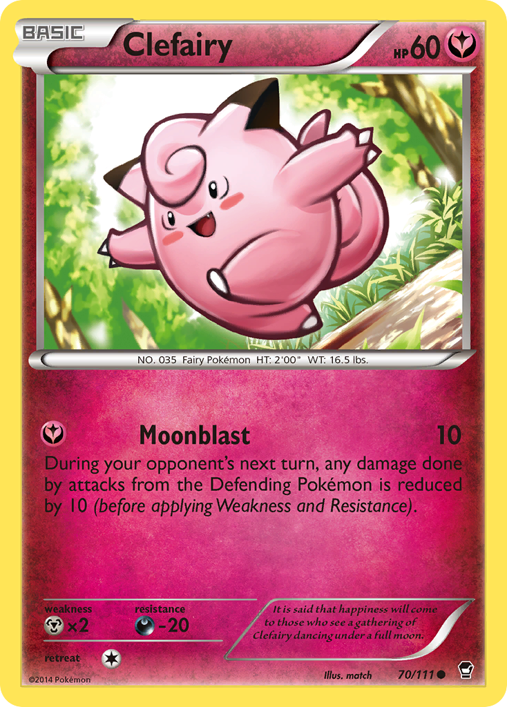 Clefairy (70/111) [XY: Furious Fists] | RetroPlay Games