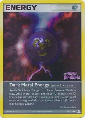 Dark Metal Energy (97/110) (Stamped) [EX: Holon Phantoms] | RetroPlay Games