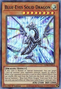 Blue-Eyes Solid Dragon (Green) [LDS2-EN014] Ultra Rare | RetroPlay Games
