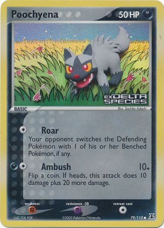Poochyena (79/113) (Stamped) [EX: Delta Species] | RetroPlay Games