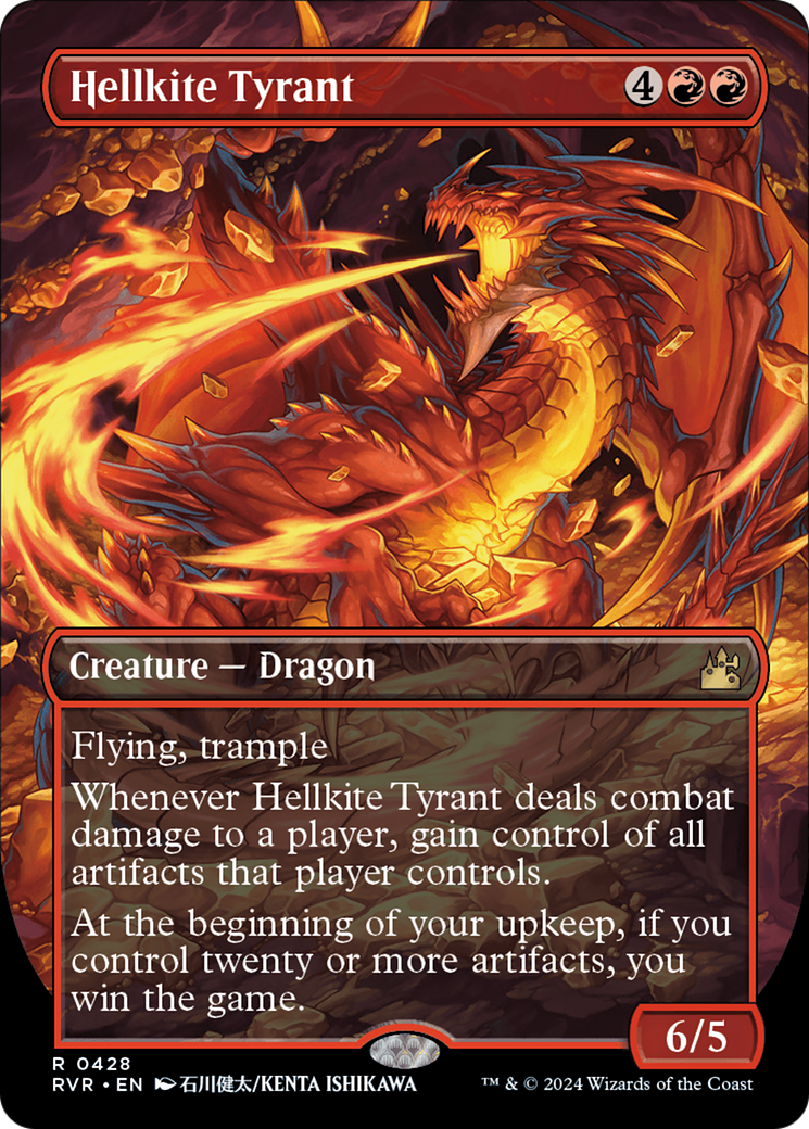 Hellkite Tyrant (Anime Borderless) [Ravnica Remastered] | RetroPlay Games