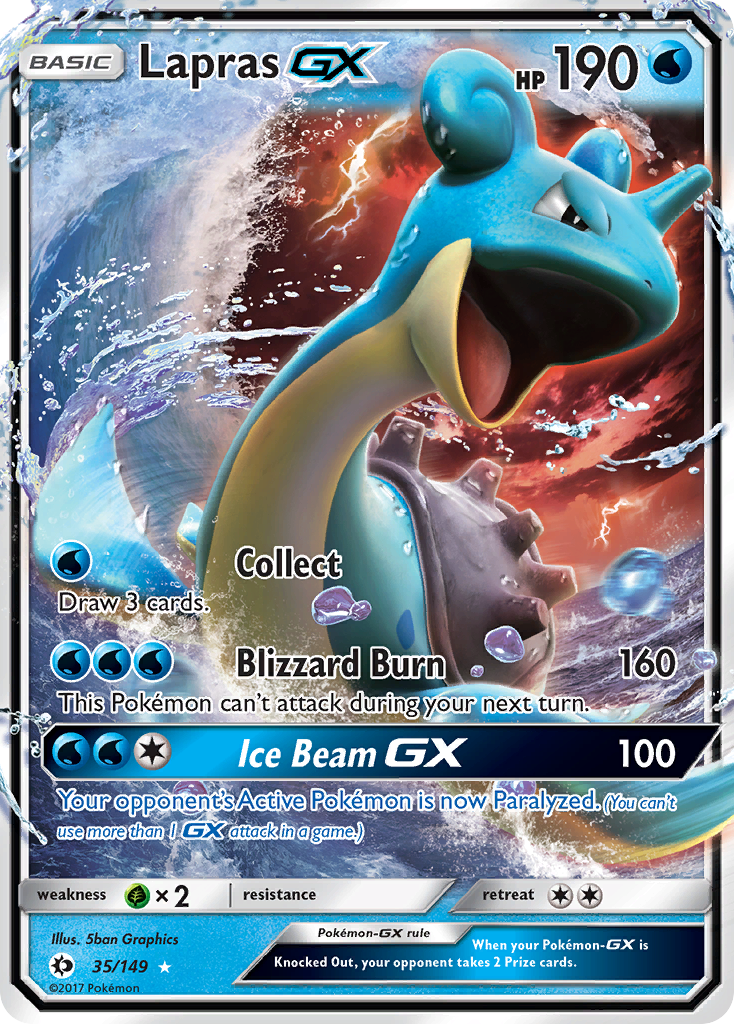 Lapras GX (35/149) [Sun & Moon: Base Set] | RetroPlay Games