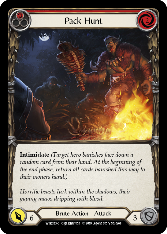 Pack Hunt (Red) [WTR023-C] (Welcome to Rathe)  Alpha Print Rainbow Foil | RetroPlay Games