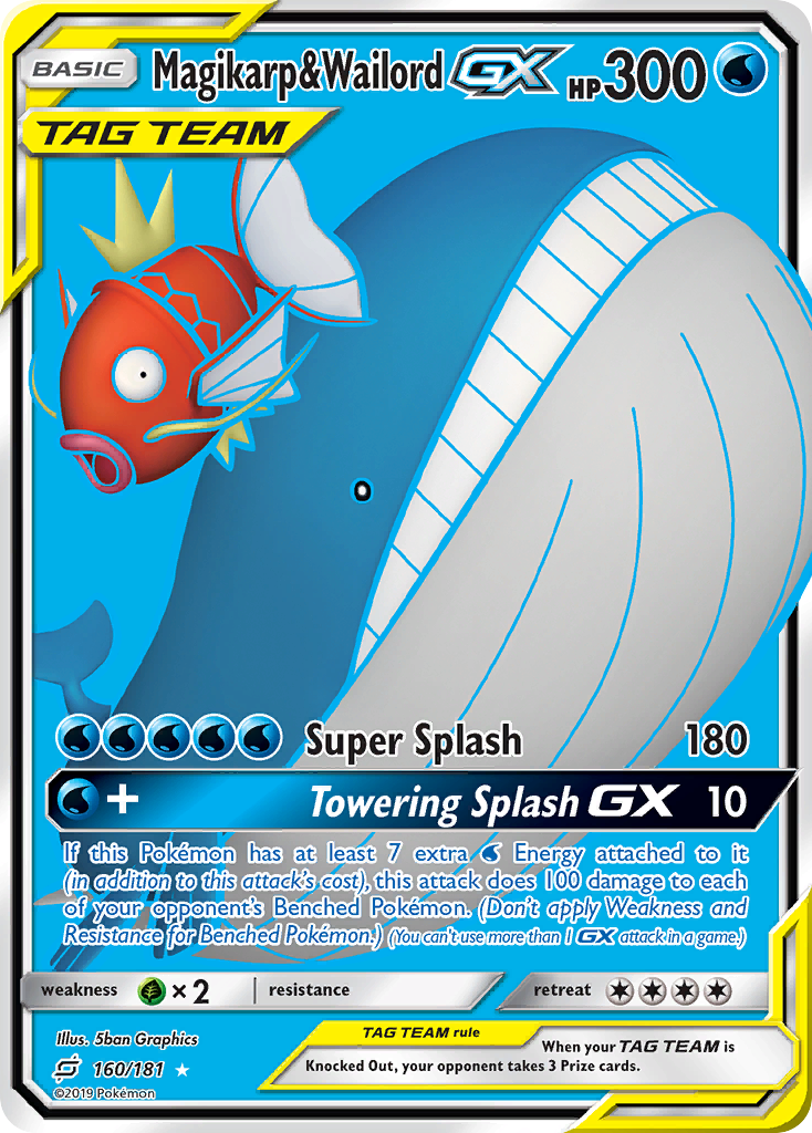 Magikarp & Wailord GX (160/181) [Sun & Moon: Team Up] | RetroPlay Games