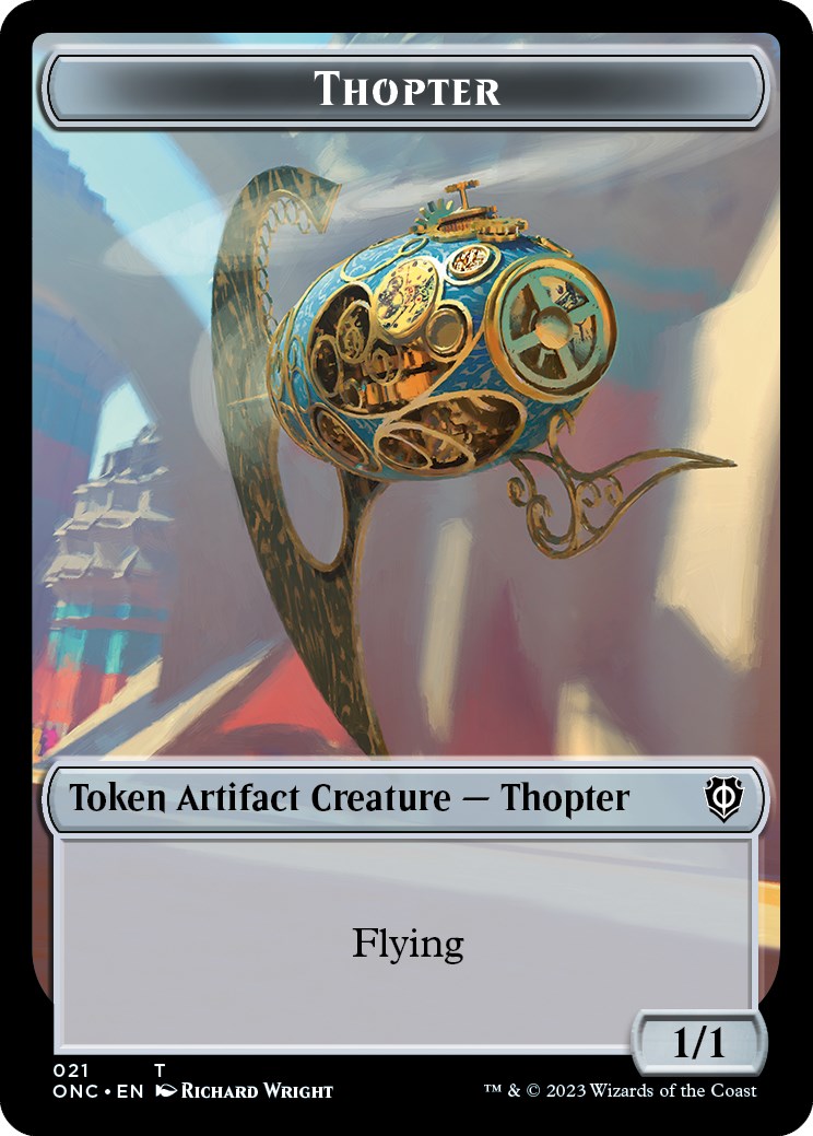 Myr // Thopter Double-Sided Token [Phyrexia: All Will Be One Commander Tokens] | RetroPlay Games