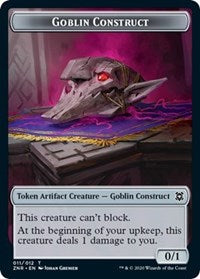 Goblin Construct // Illusion Double-sided Token [Zendikar Rising Tokens] | RetroPlay Games