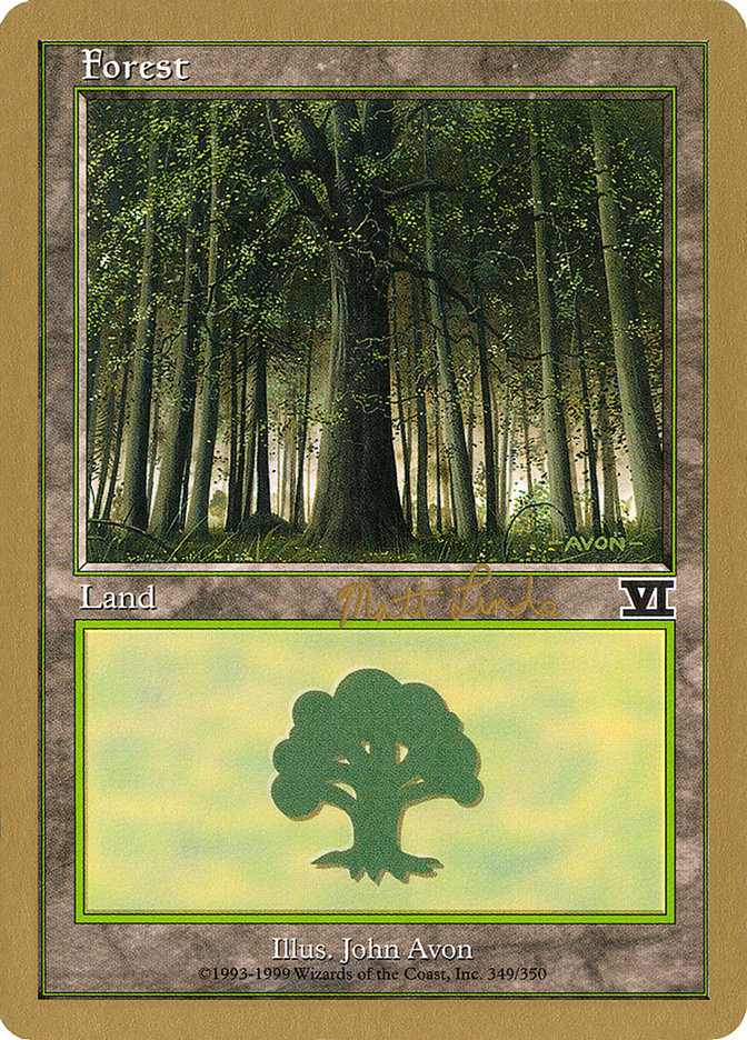 Forest (ml349) (Matt Linde) [World Championship Decks 1999] | RetroPlay Games