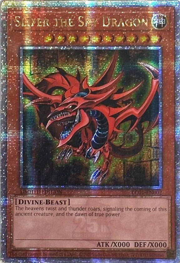 Slifer the Sky Dragon (25th Anniversary) [LC01-EN002] Quarter Century Secret Rare | RetroPlay Games