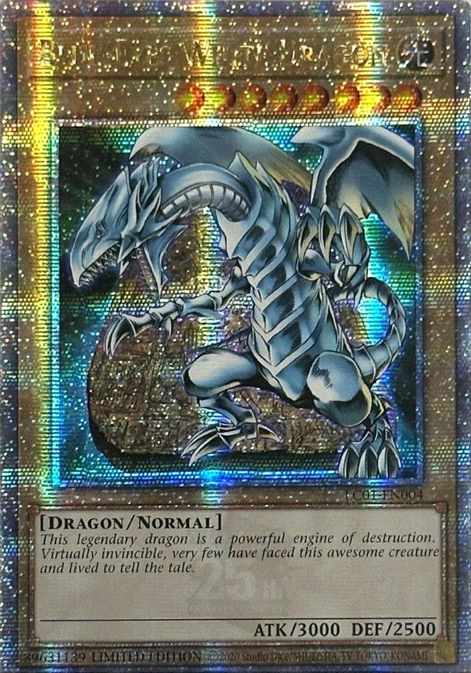 Blue-Eyes White Dragon (25th Anniversary) [LC01-EN004] Quarter Century Secret Rare | RetroPlay Games