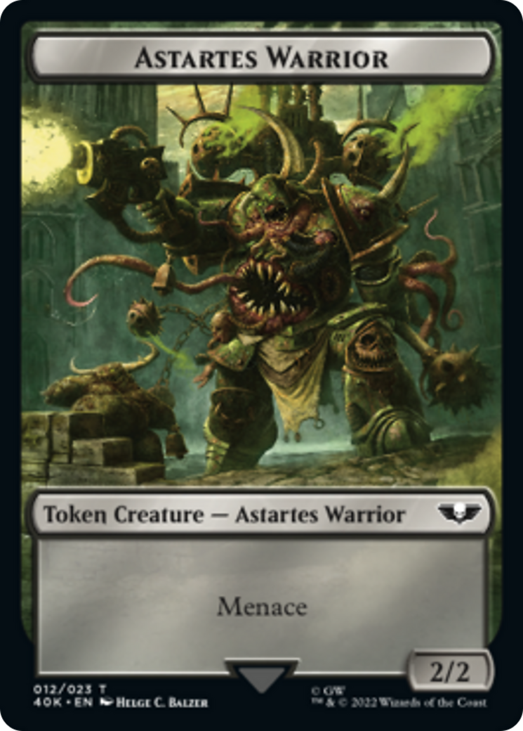 Astartes Warrior // Plaguebearer of Nurgle [Universes Beyond: Warhammer 40,000 Tokens] | RetroPlay Games