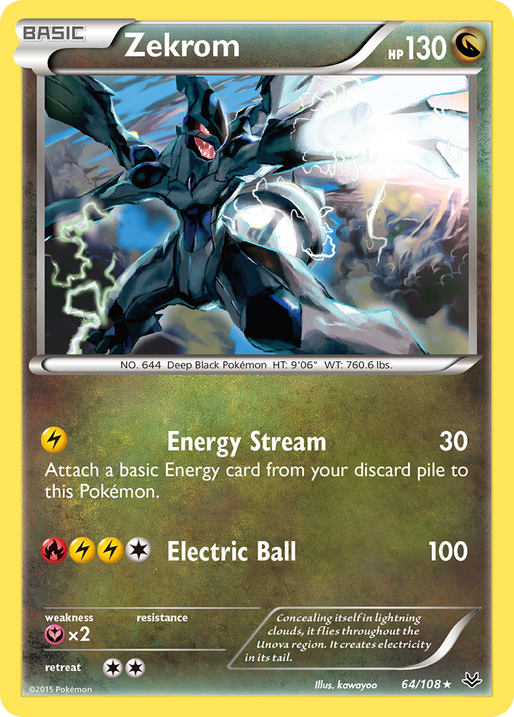 Zekrom (64/108) [XY: Roaring Skies] | RetroPlay Games