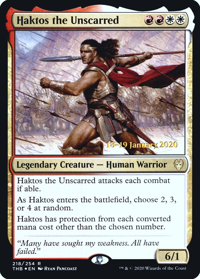 Haktos the Unscarred [Theros Beyond Death Prerelease Promos] | RetroPlay Games