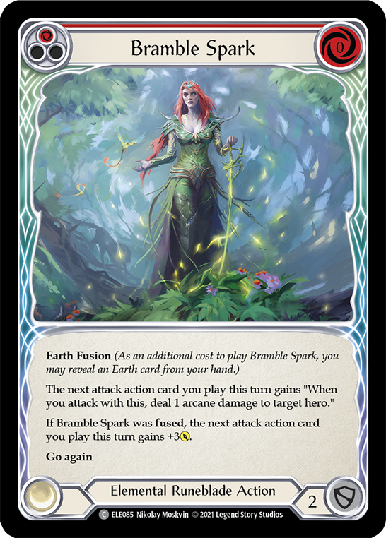 Bramble Spark (Red) [ELE085] (Tales of Aria)  1st Edition Rainbow Foil | RetroPlay Games