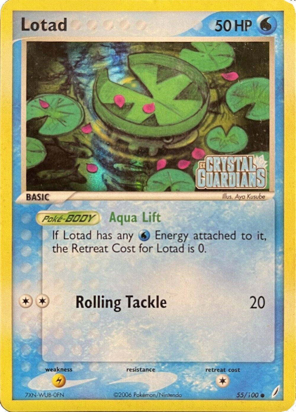 Lotad (055/100) (Theme Deck Exclusive) [EX: Crystal Guardians] | RetroPlay Games