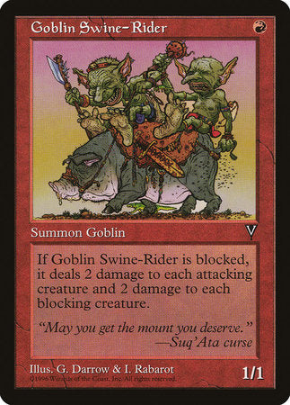 Goblin Swine-Rider [Visions] | RetroPlay Games