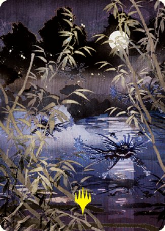 Swamp Art Card (Gold-Stamped Signature) [Kamigawa: Neon Dynasty Art Series] | RetroPlay Games