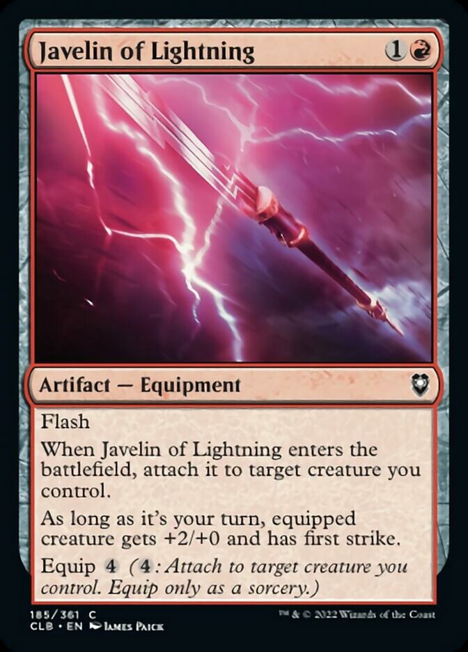 Javelin of Lightning [Commander Legends: Battle for Baldur's Gate] | RetroPlay Games