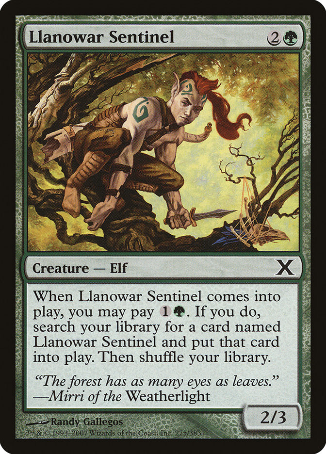 Llanowar Sentinel [Tenth Edition] | RetroPlay Games