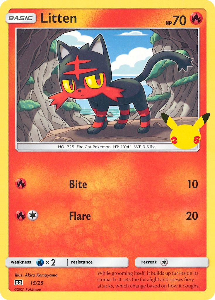 Litten (15/25) [McDonald's 25th Anniversary] | RetroPlay Games