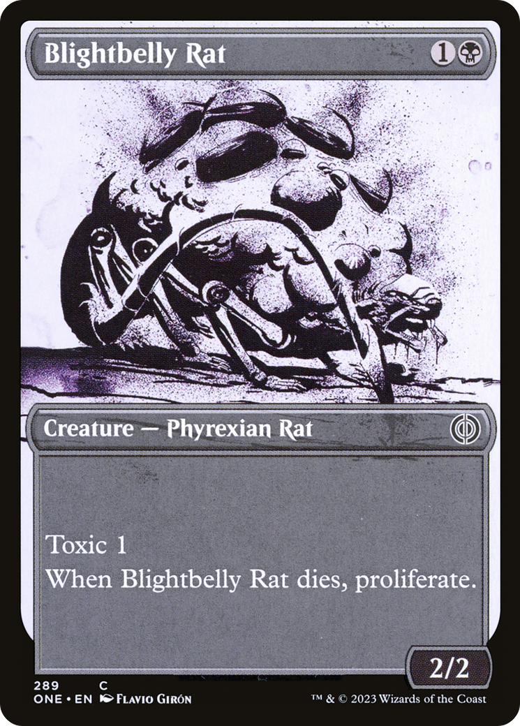 Blightbelly Rat (Showcase Ichor) [Phyrexia: All Will Be One] | RetroPlay Games